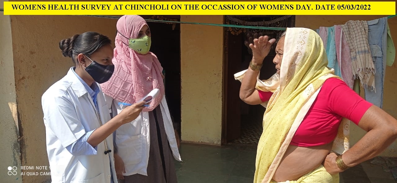 WOMENS HEALTH SURVEY AT CHINCHOLI ON THE OCCASSION OF  WOMENS DAY 05/03/2022