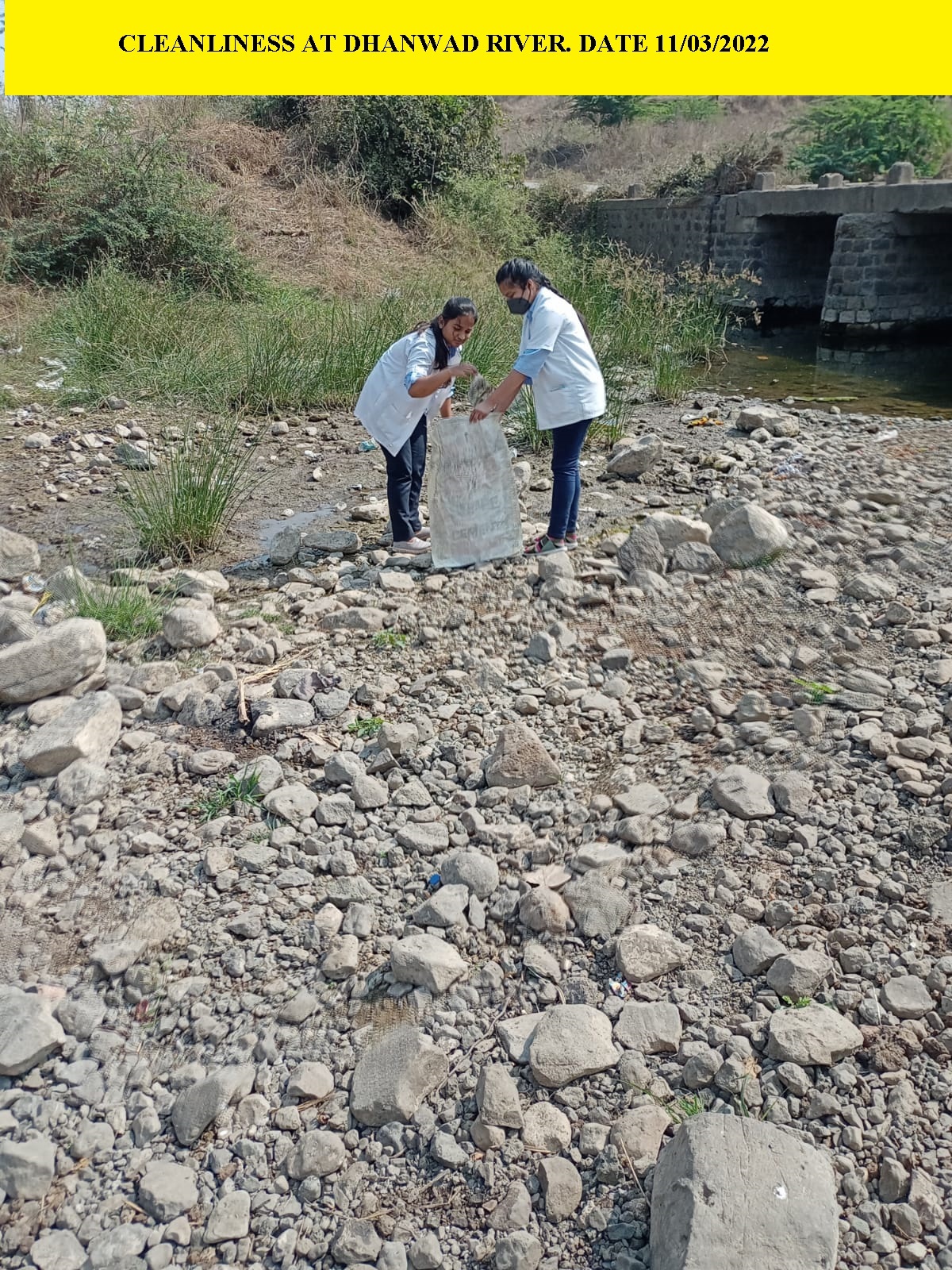 CLEANLINESS AT DHANWAD RIVER 11/03/2022
